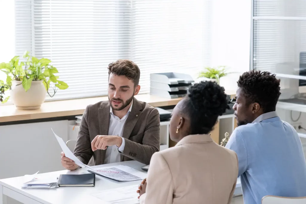 Ohio personal injury lawyer meeting with clients